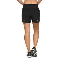 Damen-Sportshorts Asics Road 5.5In Schwarz