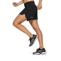 Damen-Sportshorts Asics Road 5.5In Schwarz