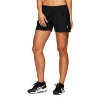 Damen-Sportshorts Asics Silver 4In Schwarz