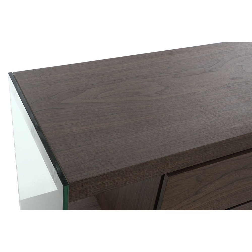 Sideboard DKD Home Decor Brown Transparent Crystal Walnut MDF Wood 160 x 45 x 80 cm
