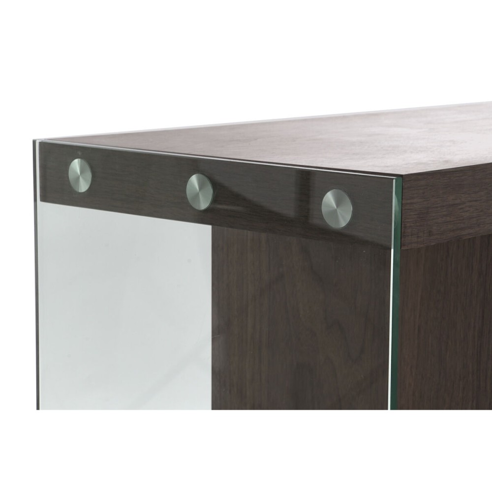 Sideboard DKD Home Decor Brown Transparent Crystal Walnut MDF Wood 160 x 45 x 80 cm