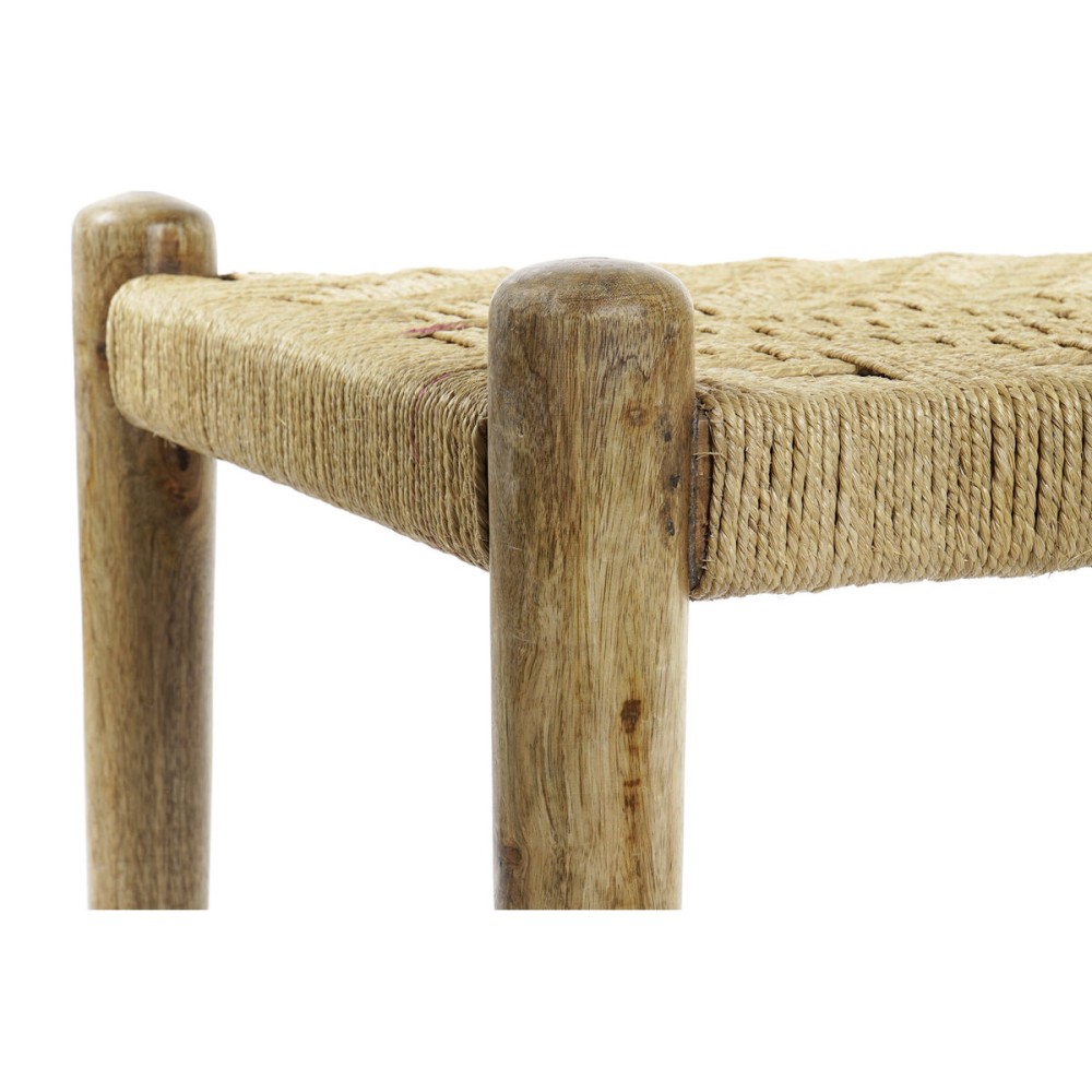 Hocker DKD Home Decor 145 x 55 x 49 cm natürlich Braun Schnur Mango-Holz