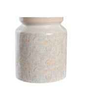 Pot for Kitchen Utensils DKD Home Decor Metal Dolomite MDF Wood 12 x 12 x 25 cm