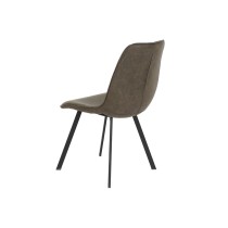Stuhl DKD Home Decor Schwarz Grau Metall Polyurethan 63 x 49 x 85 cm 49 x 59 x 87 cm