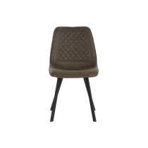 Chaise DKD Home Decor Noir Gris Métal Polyuréthane 63 x 49 x 85 cm 49 x 59 x 87 cm