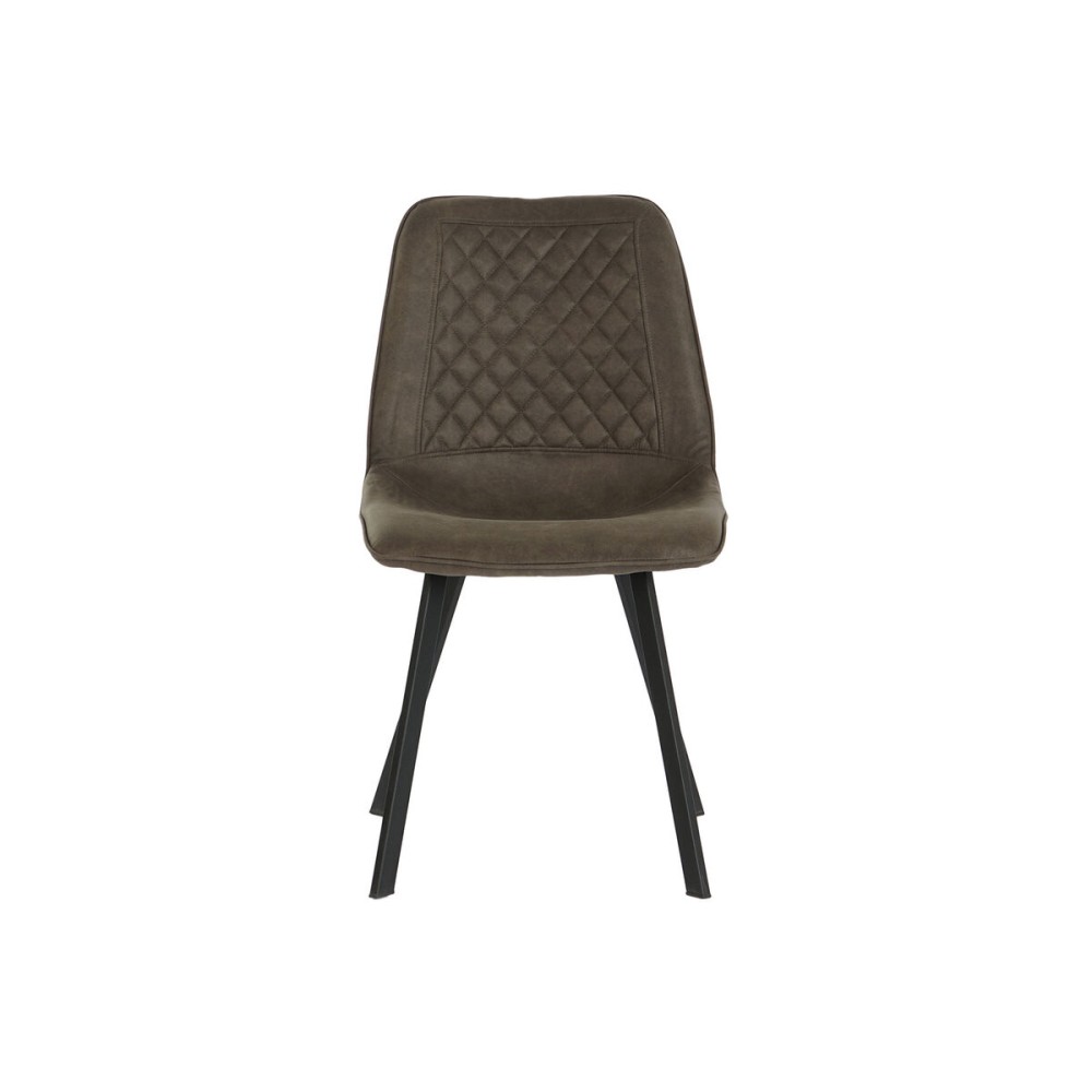 Stuhl DKD Home Decor Schwarz Grau Metall Polyurethan 63 x 49 x 85 cm 49 x 59 x 87 cm