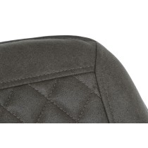 Chaise DKD Home Decor Noir Gris Métal Polyuréthane 63 x 49 x 85 cm 49 x 59 x 87 cm