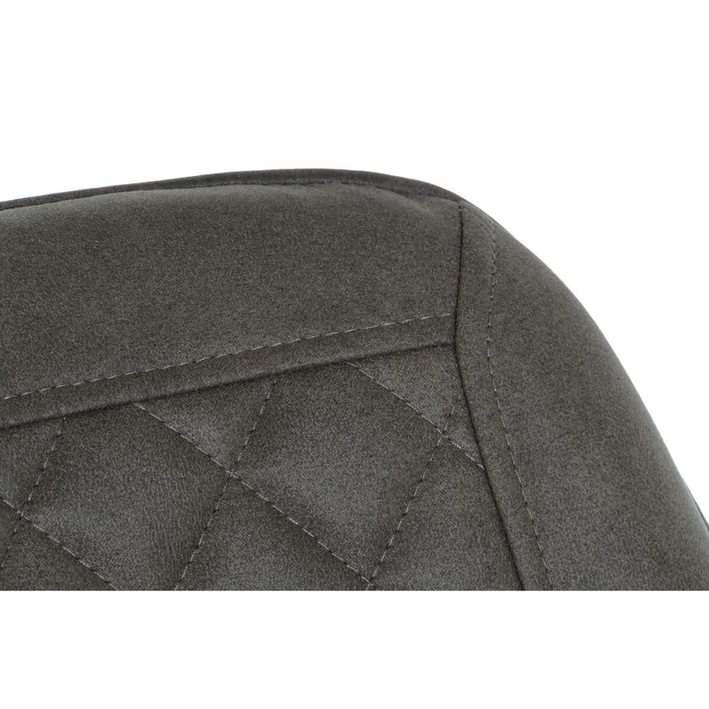Chaise DKD Home Decor Noir Gris Métal Polyuréthane 63 x 49 x 85 cm 49 x 59 x 87 cm