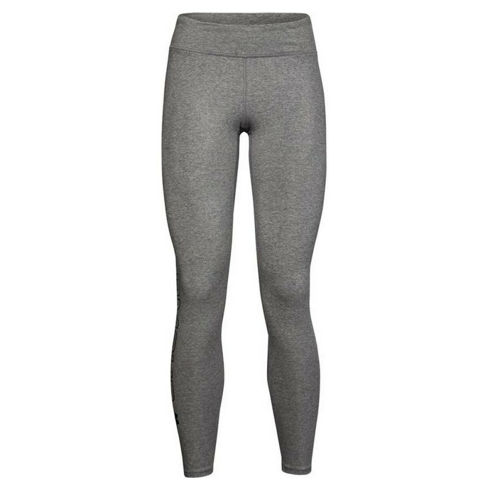 Leggings de Sport pour Femmes Under Armour Favorite Wordmark W Gris foncé