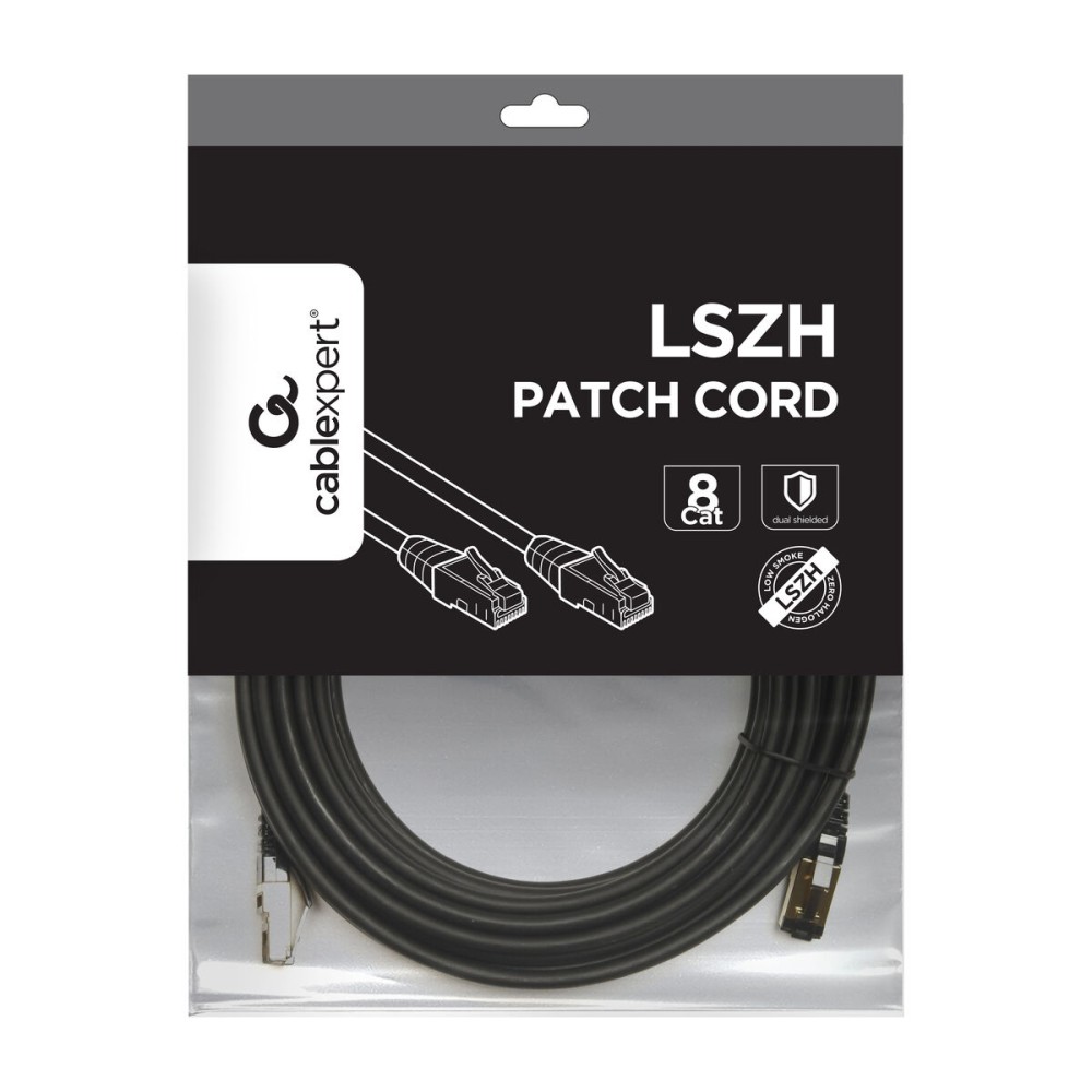 FTP starres Netzwerkkabel der Kategorie 6 GEMBIRD PP8-LSZHCU-BK-3M 3 m Schwarz