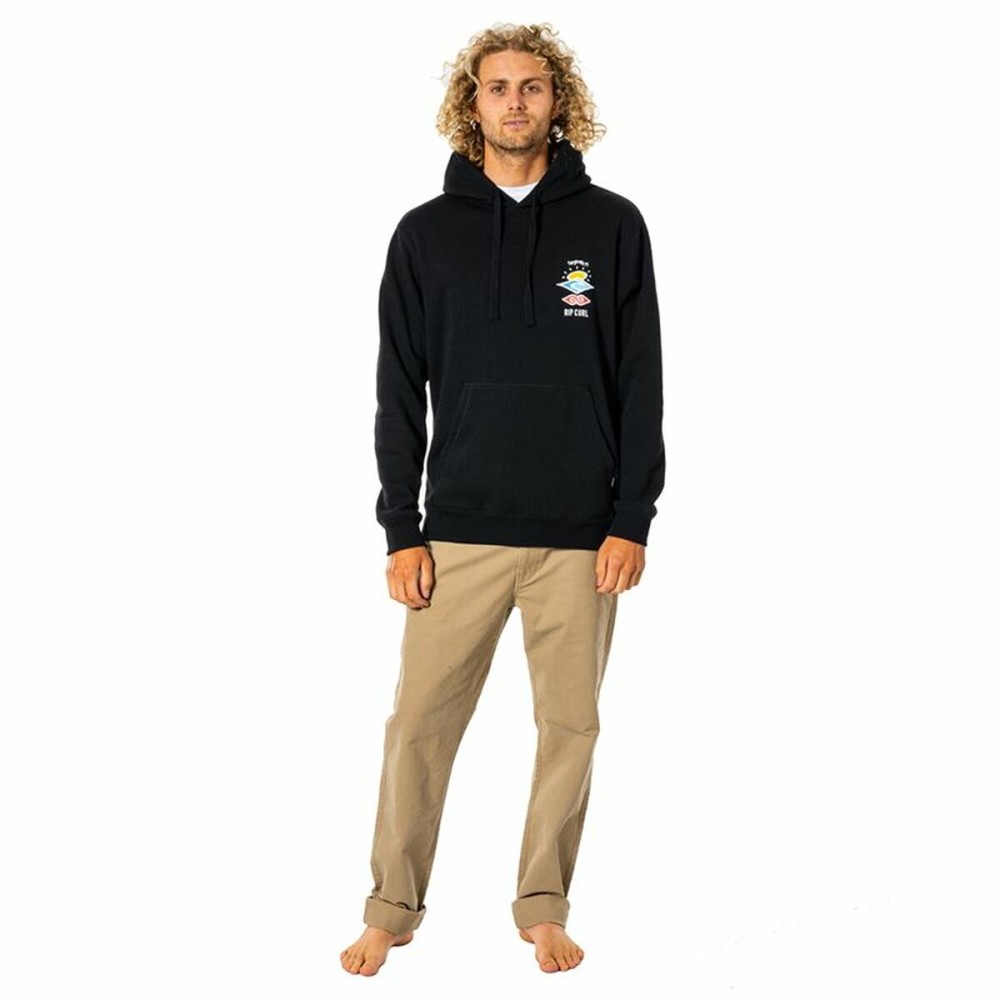 Sweat à capuche Rip Curl Search Icon Noir