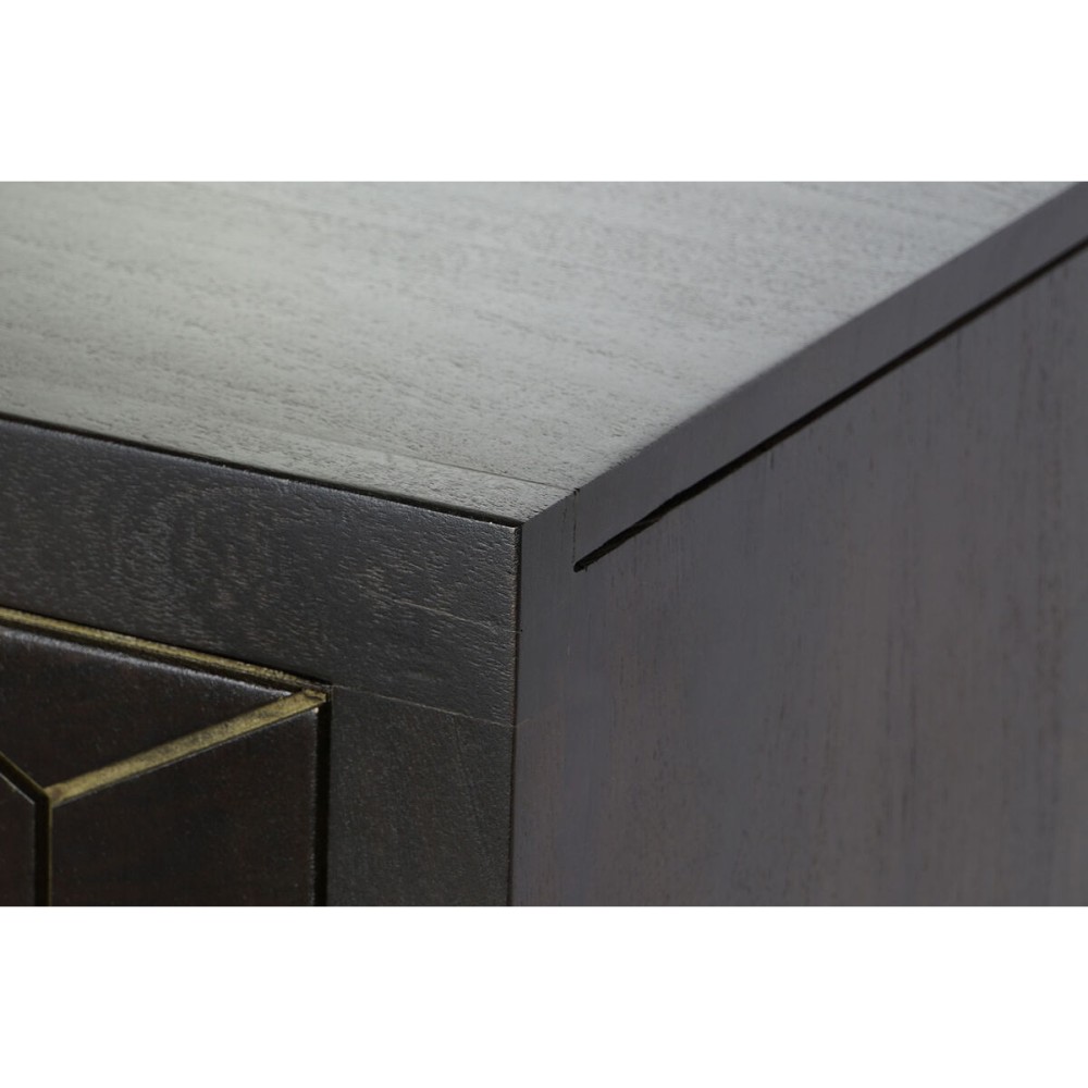 Buffet DKD Home Decor Noir Doré Brun foncé Métal Acacia 160 x 40 x 90 cm