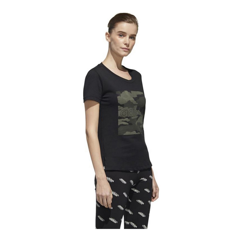 Damen Kurzarm-T-Shirt Adidas  Boxed Como Graphic Schwarz