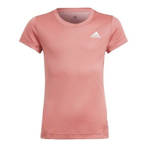 Child's Short Sleeve T-Shirt Adidas Aeroready Salmon