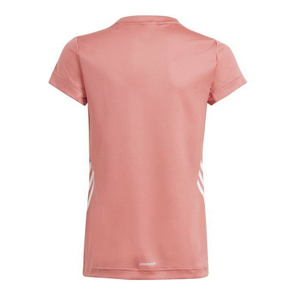 Child's Short Sleeve T-Shirt Adidas Aeroready Salmon