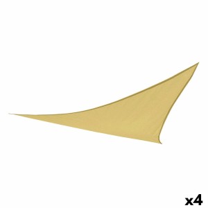 Sonnensegel Aktive Creme 500 x 0,3 x 500 cm Dreieckig (4 Stück)