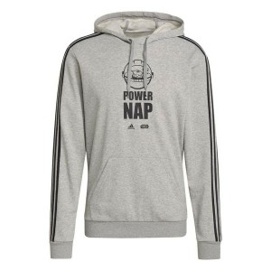 Herren Sweater mit Kapuze Adidas X Star Wars: The Mandalorian Hellgrau