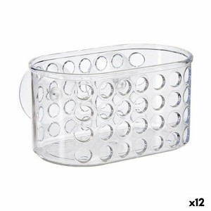 Support Organisateur pour Baignoire Berilo CB25262A Transparent PVC polystyrène 15,8 x 8,5 x 8 cm (12 Unités)