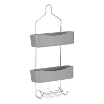 Badezimmerregal Berilo W7072 - 383 Grau Metall Kunststoff 28 x 60 x 14 cm (6 Stück)