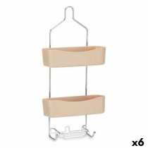 Badezimmerregal Berilo W7072 - 384 Beige Metall Kunststoff 28 x 60 x 14 cm (6 Stück)