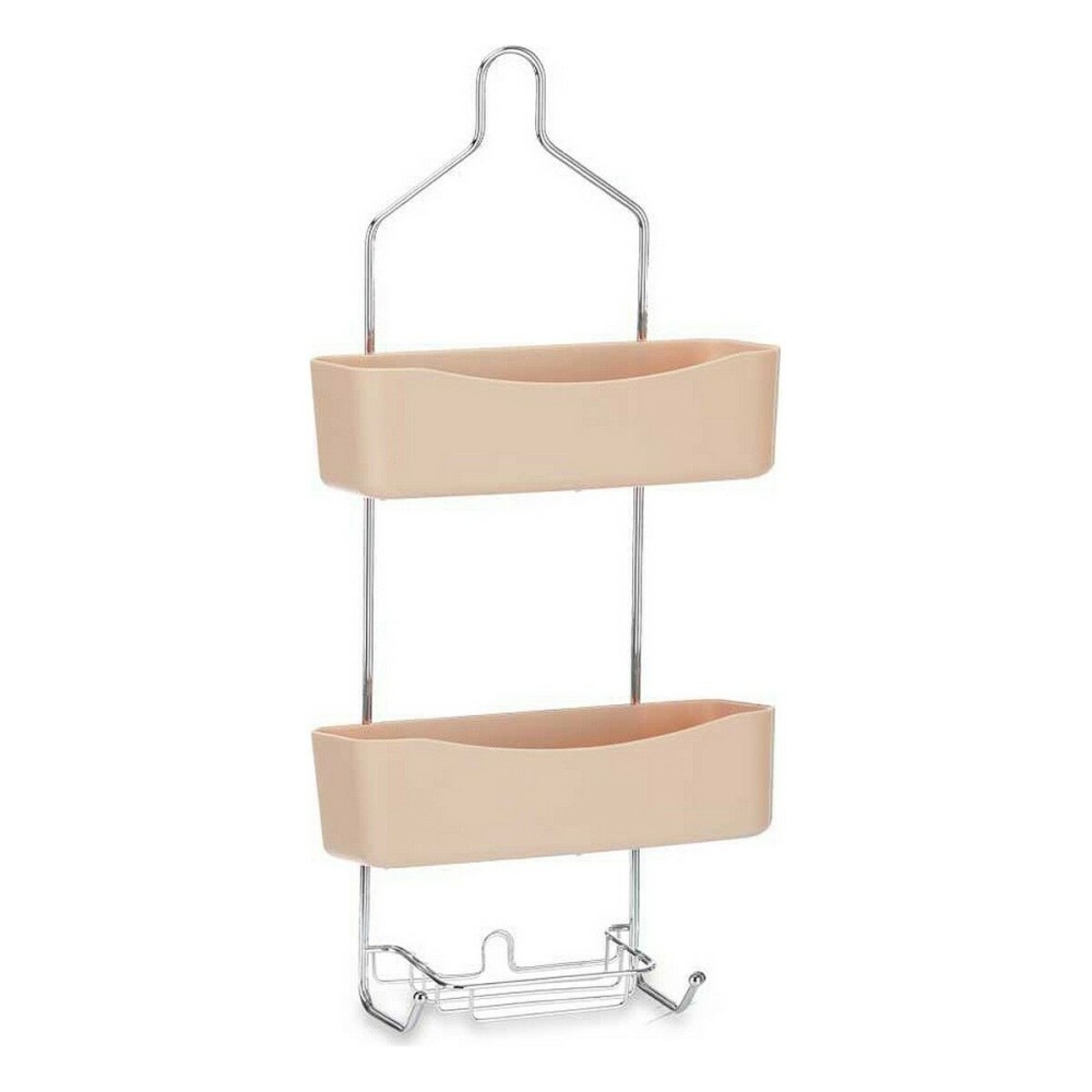 Bathroom Shelves Berilo W7072 - 384 Beige Metal Plastic 28 x 60 x 14 cm (6 Units)