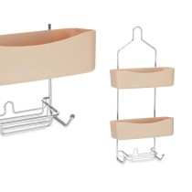 Badezimmerregal Berilo W7072 - 384 Beige Metall Kunststoff 28 x 60 x 14 cm (6 Stück)
