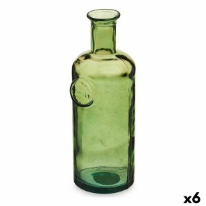 Bouteille décorative Gift Decor Stamp Vert 11,7 x 33,5 x 11,7 cm Décoration (6 Unités)