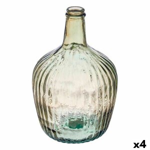 Bouteille décorative Gift Decor 2255/04R-CH Transparent Champagne Rayures 4 L 17 x 29 x 17 cm Décoration (4 Unités)