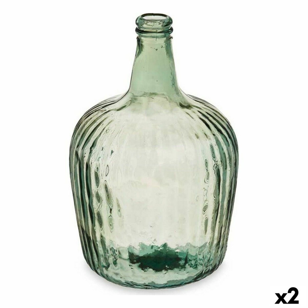 Bouteille décorative Gift Decor 2255/08R-CH Champagne Rayures 8 L 22 x 37,5 x 22 cm Décoration (2 Unités)