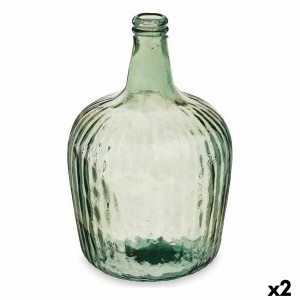 Bouteille décorative Gift Decor 2255/08R-CH Champagne Rayures 8 L 22 x 37,5 x 22 cm Décoration (2 Unités)