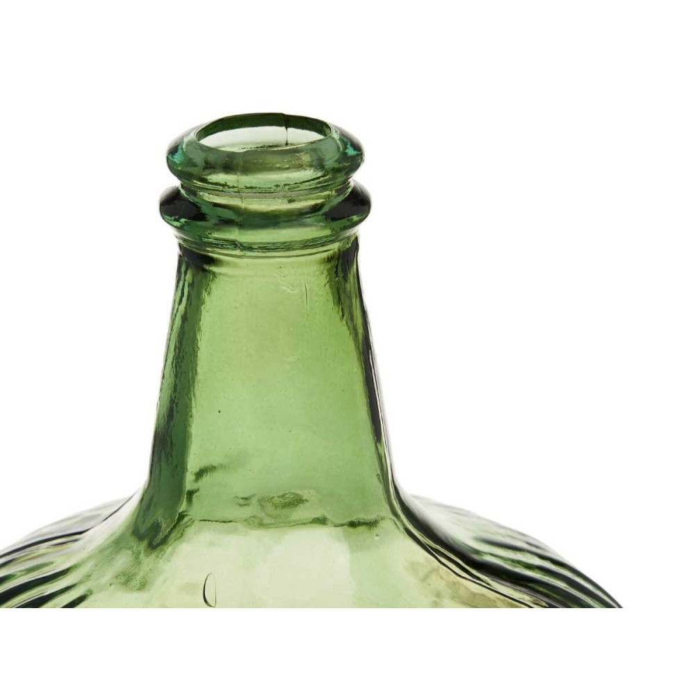 Bouteille décorative Gift Decor 2255/08R-G Vert Rayures 8 L 19,5 x 35,5 x 19,5 cm Décoration (2 Unités)