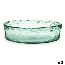 Centre de Table Gift Decor A03730 Transparent Verre Cristal recyclé 30 x 8 x 30 cm (2 Unités)