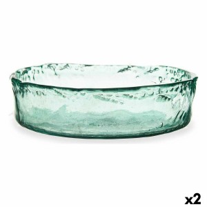 Centre de Table Gift Decor A03730 Transparent Verre Cristal recyclé 30 x 8 x 30 cm (2 Unités)