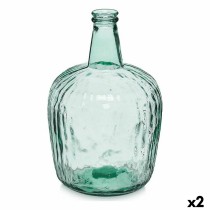 Bouteille décorative Gift Decor 2255/08R Transparent Rayures 8 L 14 x 44 x 13 cm 20 x 37,5 x 20 cm Décoration (2 Unités)