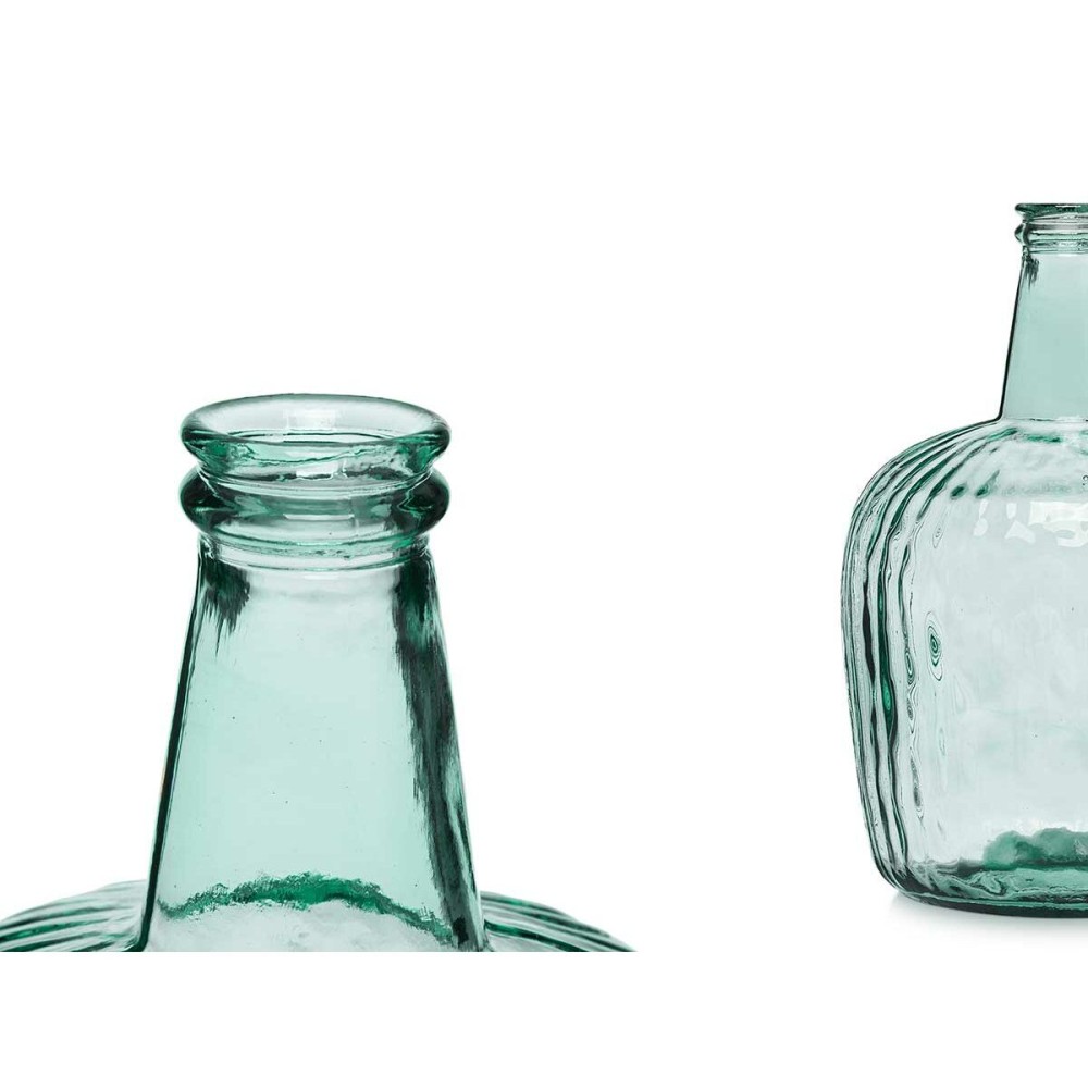 Bouteille décorative Gift Decor 2255/08R Transparent Rayures 8 L 14 x 44 x 13 cm 20 x 37,5 x 20 cm Décoration (2 Unités)