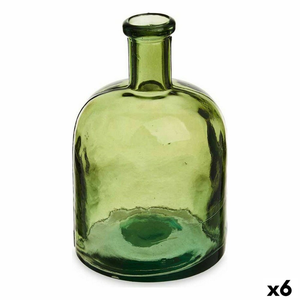 Bouteille décorative Gift Decor 2385-G Vert Largeur 2,25 L 15 x 23,5 x 15 cm Décoration (6 Unités)