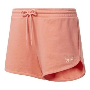 Damen-Sportshorts Reebok Identity French Terry Lachsfarben Damen