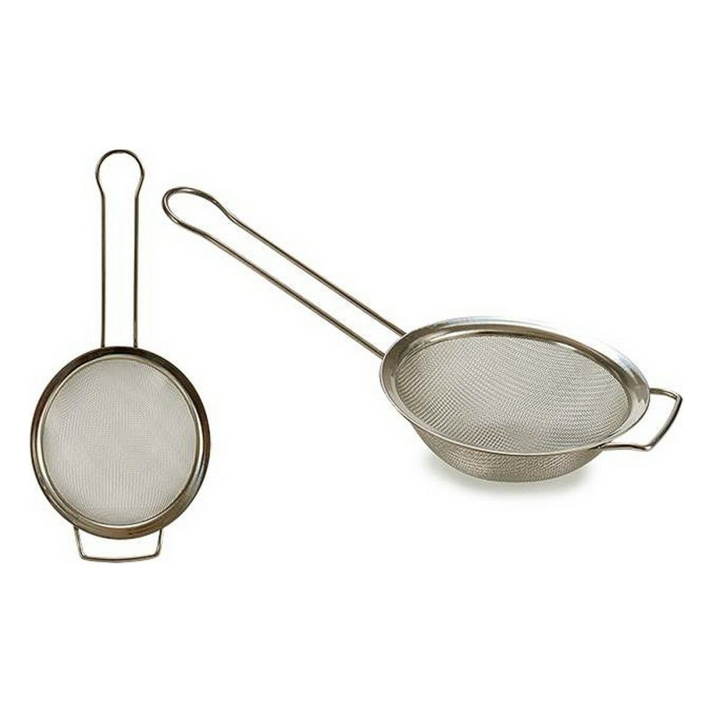 Strainer Kinvara 08746 Silver Stainless steel Ø 14 cm (12 Units)
