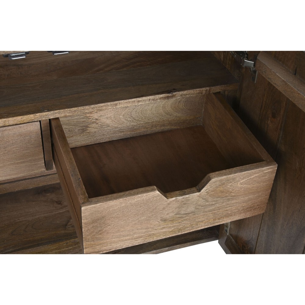 Anrichte DKD Home Decor Dunkelbraun Dunkelgrau Metall Mango-Holz 180 x 40 x 80 cm