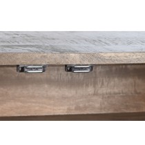Sideboard DKD Home Decor Dark brown Dark grey Metal Mango wood 180 x 40 x 80 cm