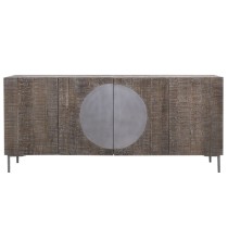 Anrichte DKD Home Decor Dunkelbraun Dunkelgrau Metall Mango-Holz 180 x 40 x 80 cm