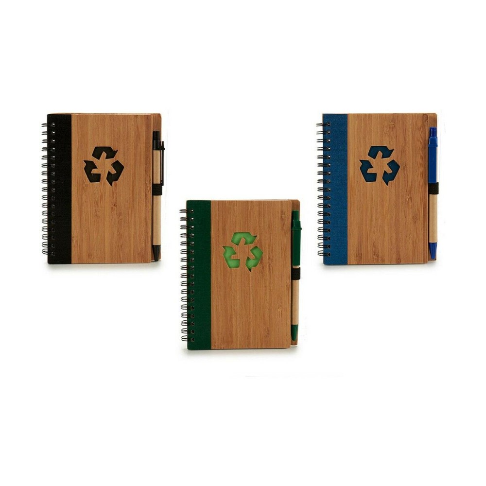 Cahier à Spirales avec Stylo Pincello AR1810137 1 x 16 x 12 cm Bambou (12 Unités)