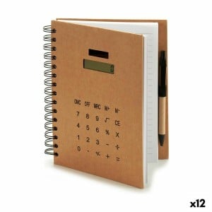 Spiral Notebook with Pen Pincello AR1810114 2,5 x 21 x 18 cm Calculator (12 Units)