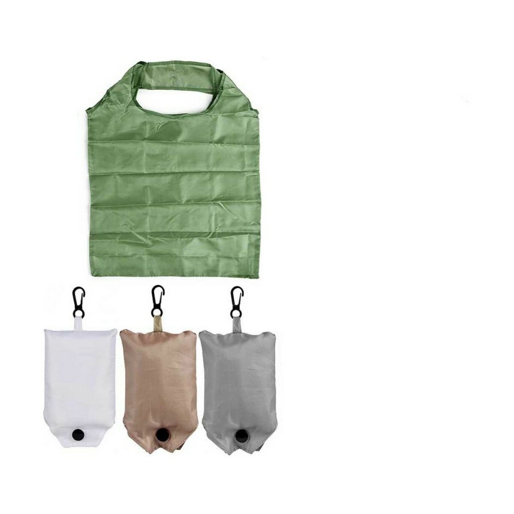 Sac Pliable Kinvara HW424-1A Blanc Marron Vert Gris 42 x 40 cm (24 Unités)