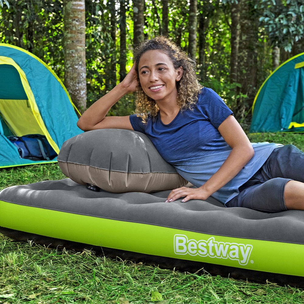 Bestway Junior Roll & Relax 188x99x22 cm Einzel-Matratze Aufblasbar und Camping 67619