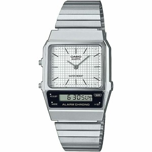 Unisex-Uhr Casio VINTAGE EDGY COLLECTION Silberfarben (Ø 40 mm) (Ø 32 mm)