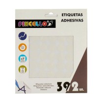 Klebeetiketten Pincello 1711075 Weiß Ø 18 mm 17 x 4 x 19,5 cm (12 Stück)