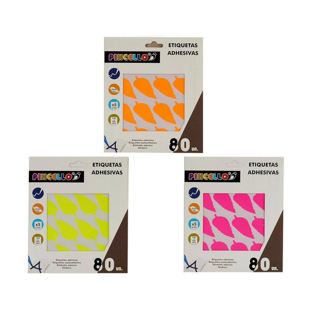 Étiquettes adhésives Pincello 1711091 22 x 49 mm Volets (12 Unités)
