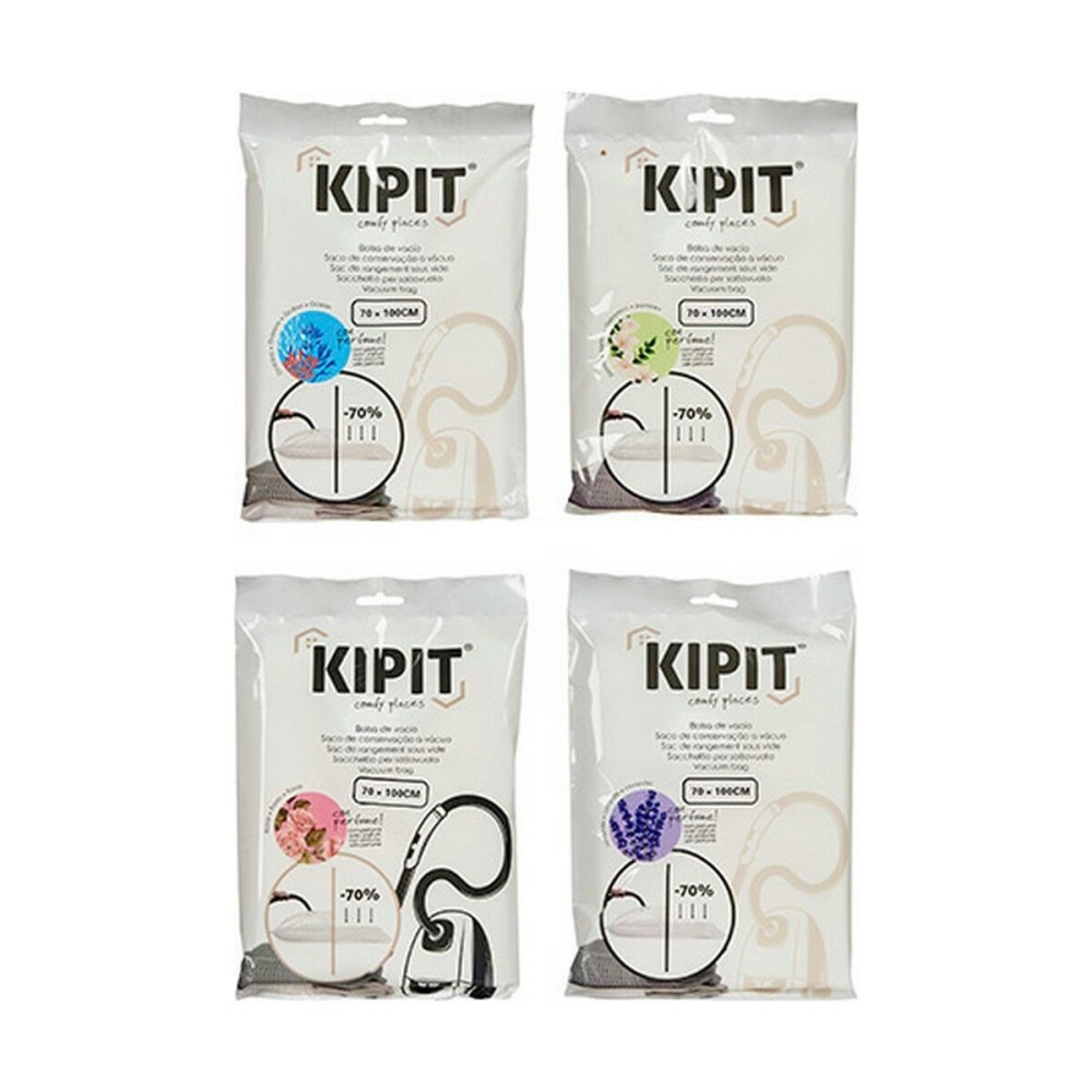 Vacuum Bags Kipit 54210 Transparent Plastic 70 x 100 cm (12 Units)