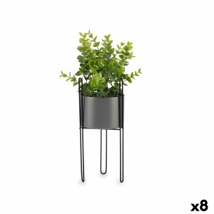 Dekorationspflanze Ibergarden QY-H096 Metall Kunststoff Eukalyptusbaum 14 x 40 x 14 cm (8 Stück)